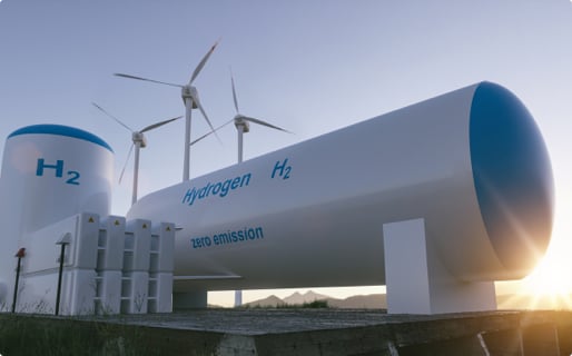 Hydrogen production and storage using renewable energy