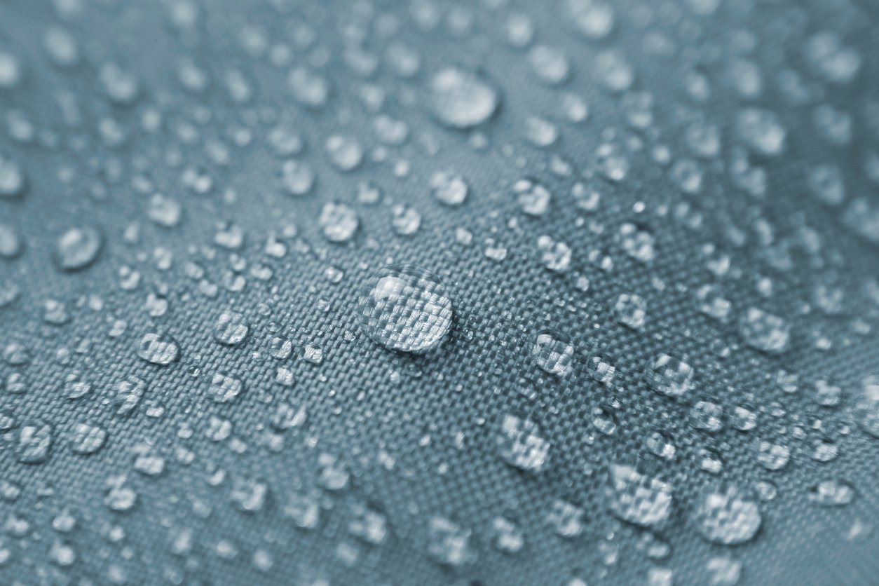 Water repellent fabric created through chemical treatment