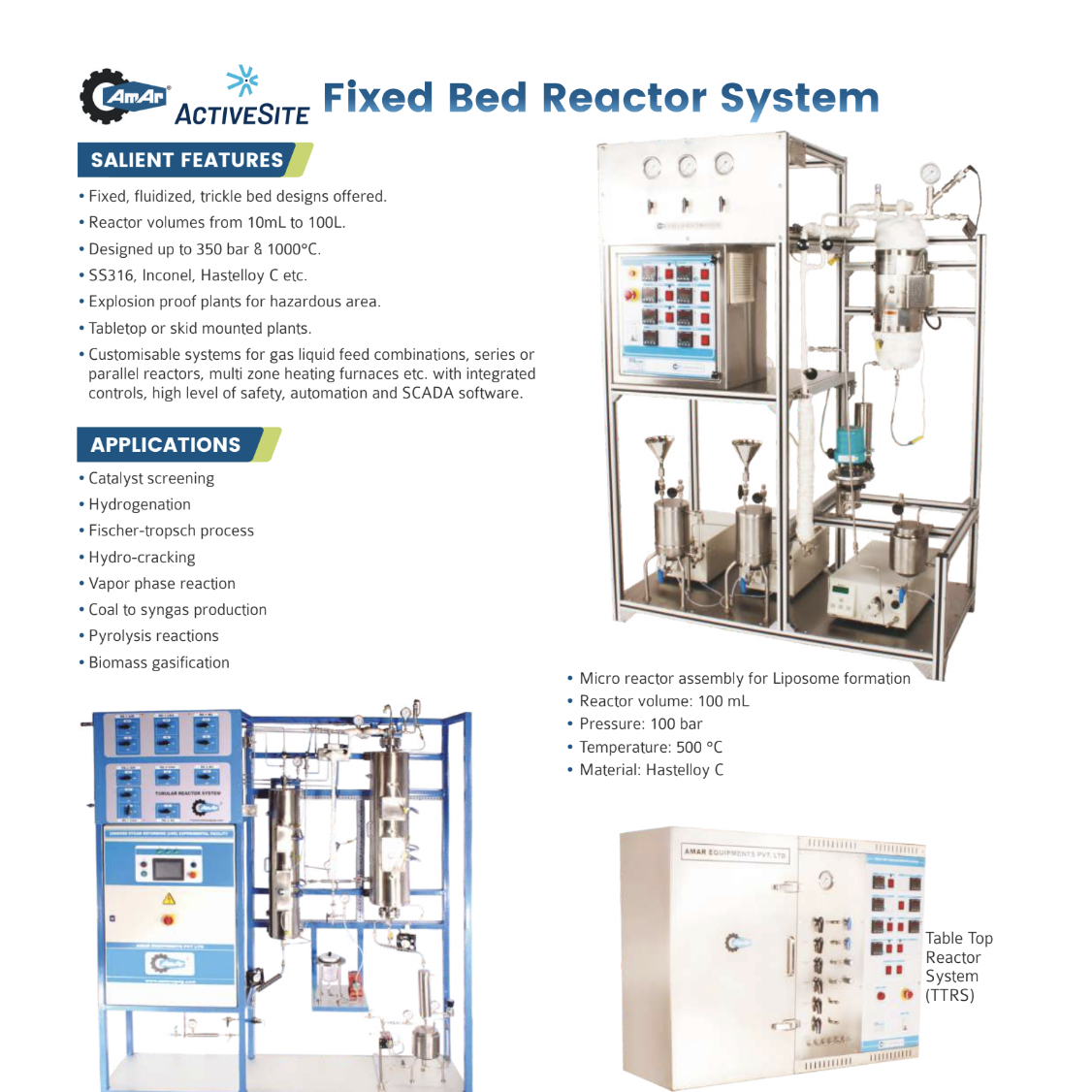Fixed Bed Reactor System