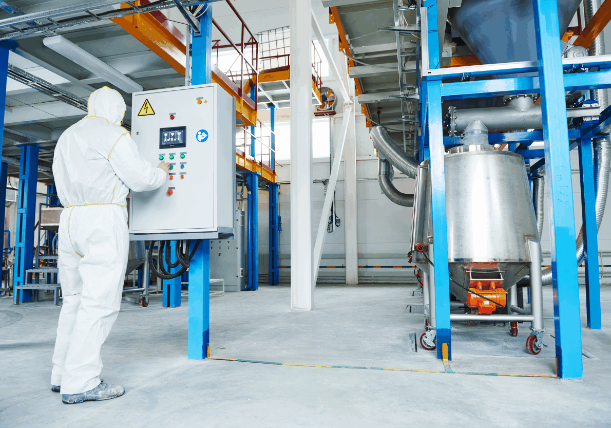 Industrial batch reactor system for chemical manufacturing